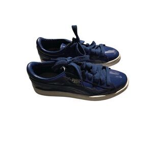 Puma Basket Blue Patent Sneaker